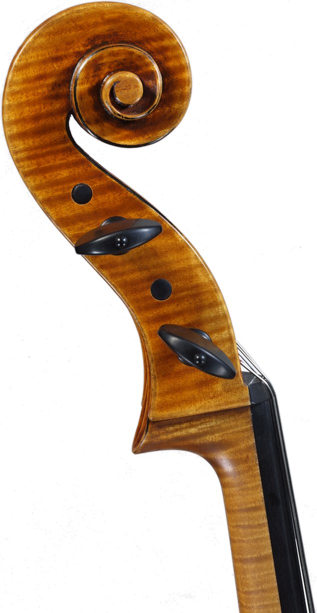 Stradivarius 1710 side of scroll